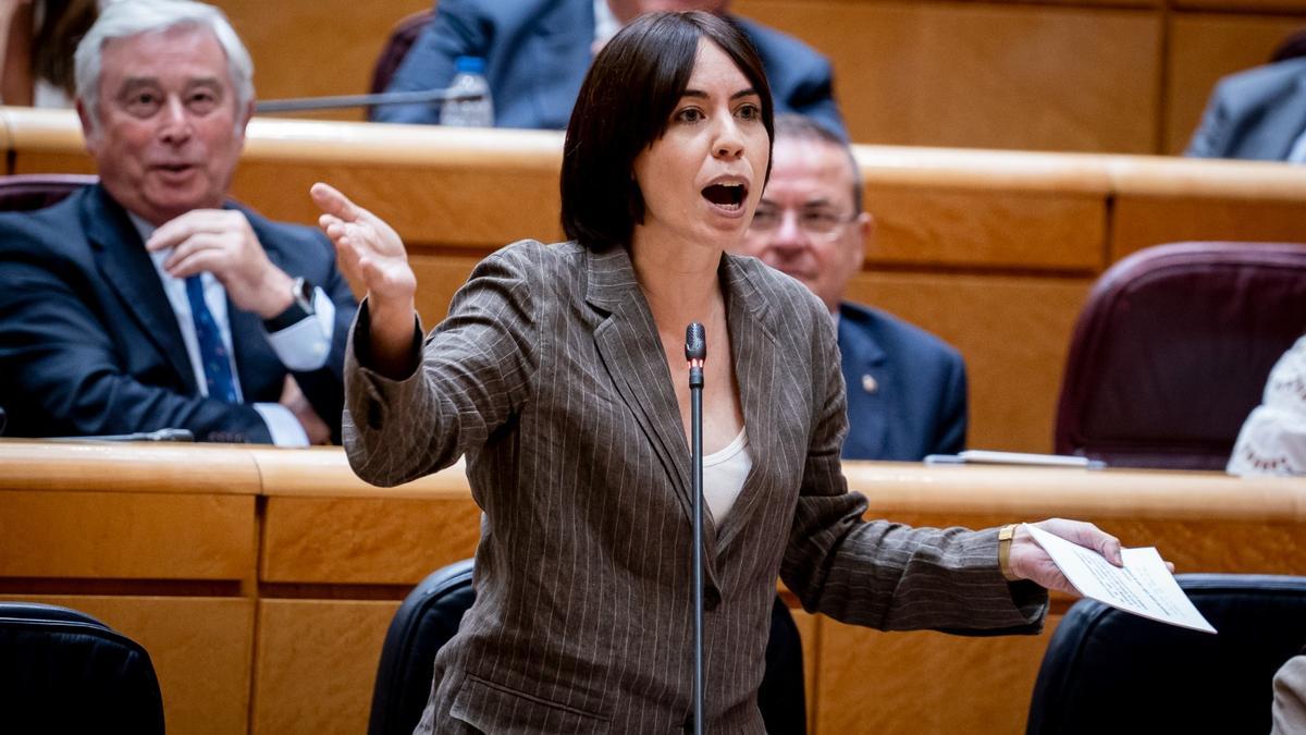 Diana Morant, hoy, en el pleno de esta tarde.