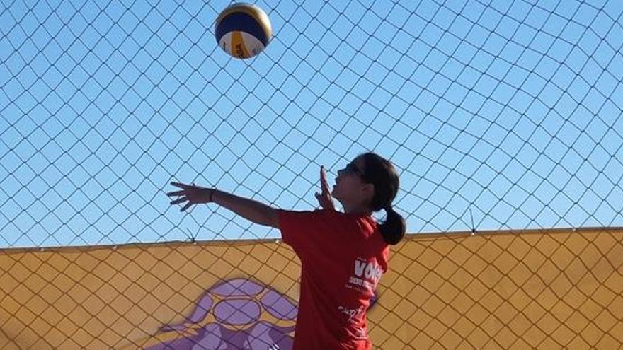 Jugadora de voley playa