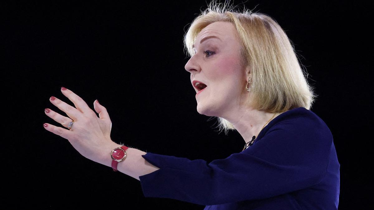 Liz Truss, durante un acto de las primarias del Partido Conservador en Londres, el pasado 31 de agosto.