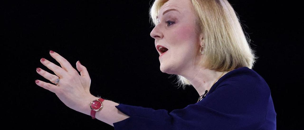 Liz Truss, durante un acto de las primarias del Partido Conservador en Londres, el pasado 31 de agosto.