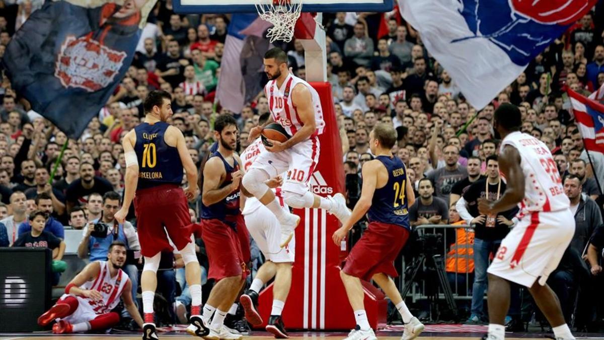 La pasada temporada, el Barça Lassa cayó con claridad en la pista del Estrella Roja