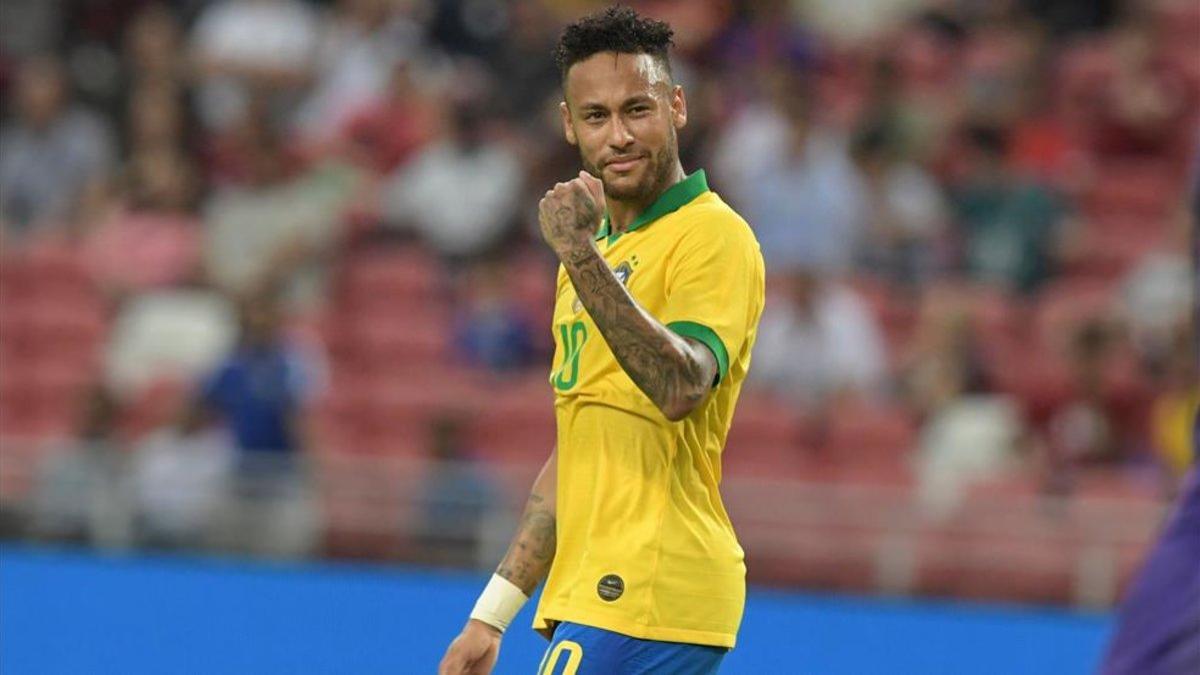 Neymar se puso a cien con la camiseta de Brasil