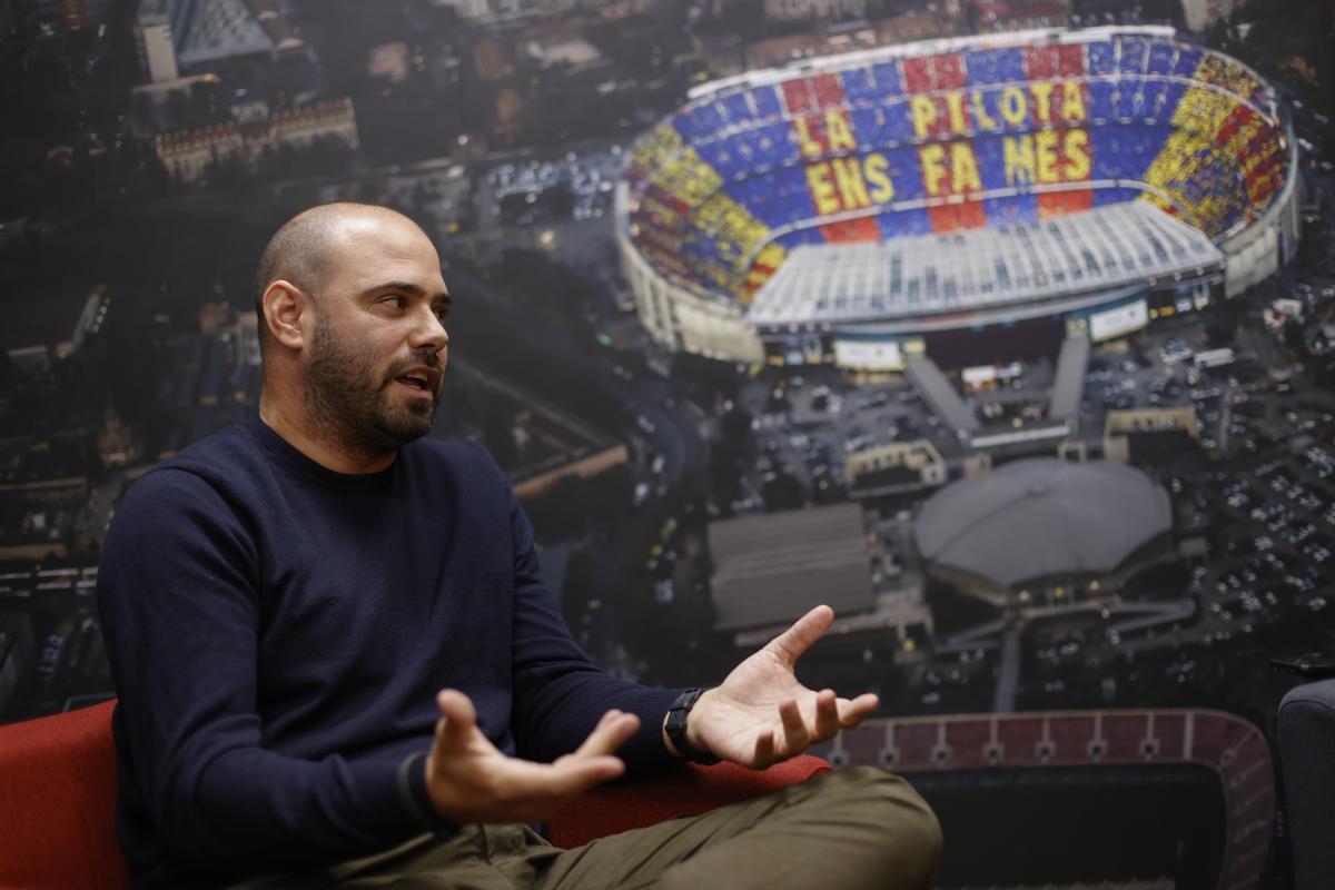 Markel Zubizarreta durante un entrevista