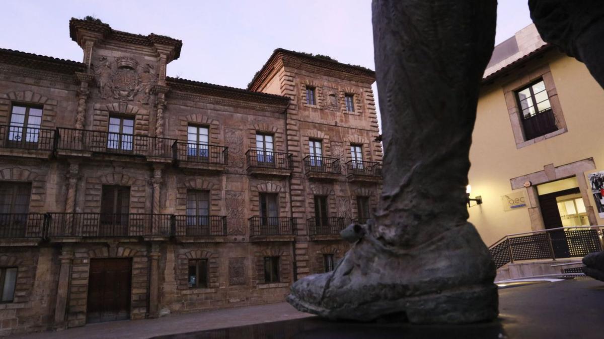 Palacio de Camposagrado, desde cuya galería pudo ver Jovellanos la marisma que separaba Avilés de Sabugo.