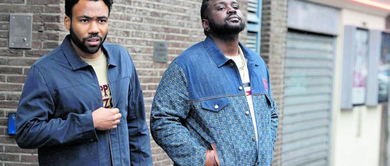 Donald Glover (Earn) y Brian 
Tyree Henry (Paper Boi) en la 
tercera temporada de ‘Atlanta’. |  
PRIME VIDEO