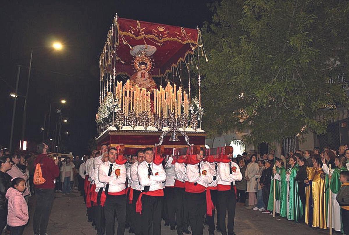 Procesión de la Virgen de la Amargura el Jueves Santo.