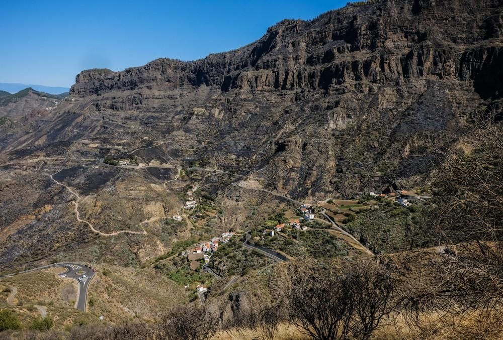 Tejeda tras el incendio