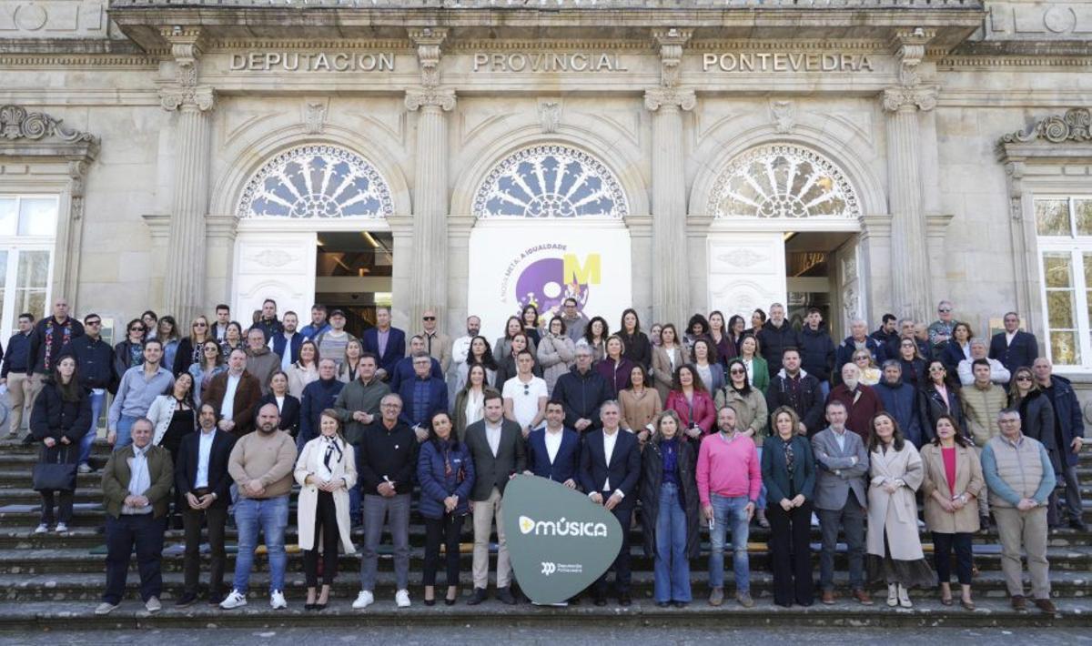 Presentación de +Música, ayer en la Diputación. | FDV