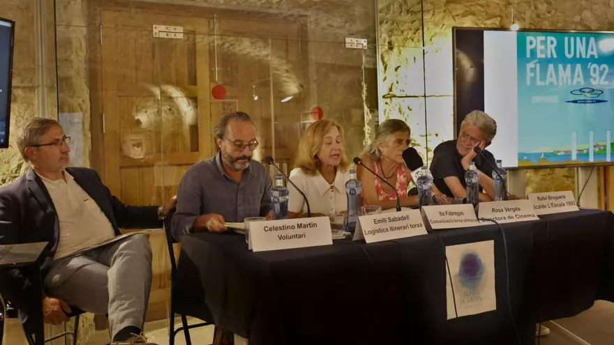 L’Escala recorda l’arribada de la Flama Olímpicaara fa trenta anys