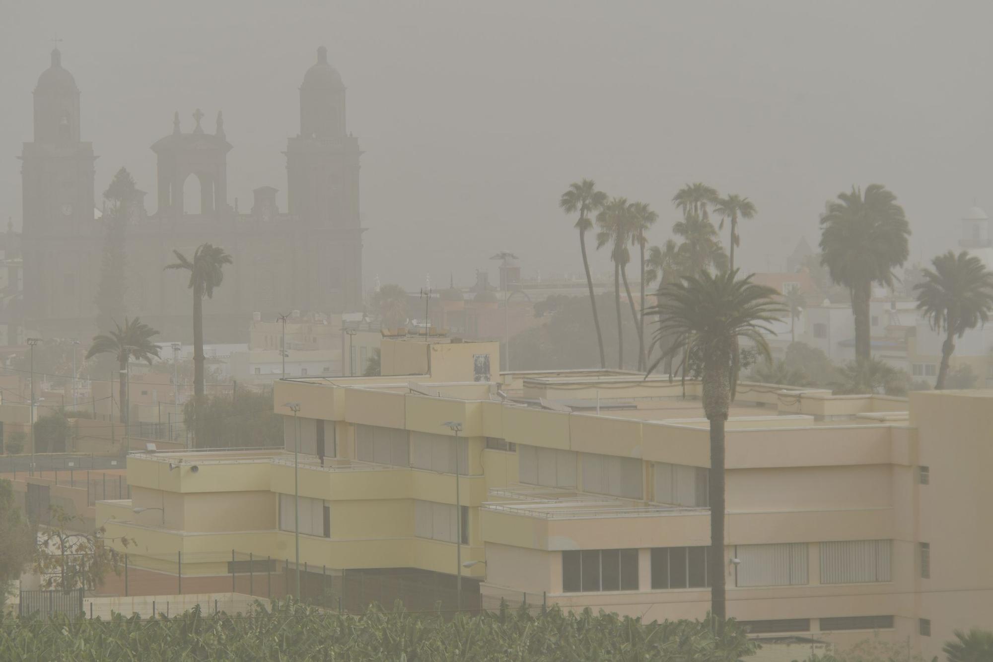 Calima sobre Gran Canaria