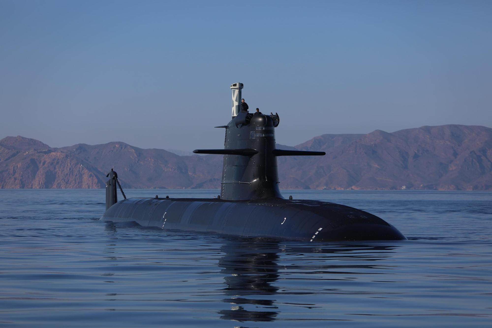 Últimas pruebas del submarino S-81 en Cartagena