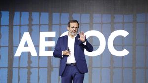 El presidente de AECOC, Ignacio González, en la inauguración del 39º Congreso de Gran Consumo AECOC.