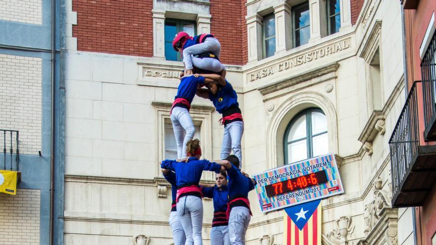 Els Castellers de Berga entren al grup de colles amb castells de vuit