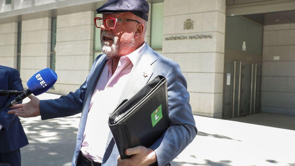 Imagen de archivo del excomisario José Manuel Villarejo a su salida de la Audiencia Nacional.