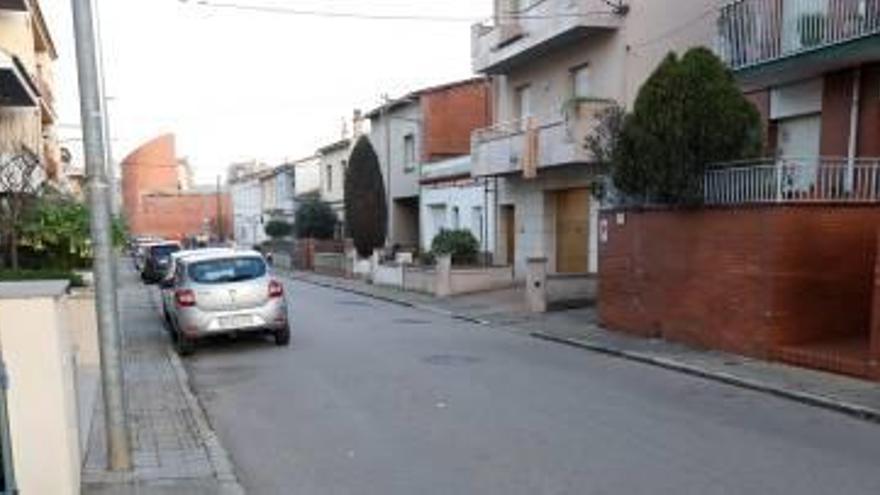 Un tram del carrer que s&#039;ha de reurbanitzar.