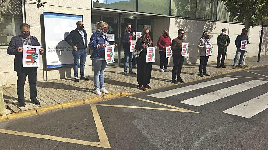 Aspecto de la concentración en el Benavente Norte. | J. A. G.