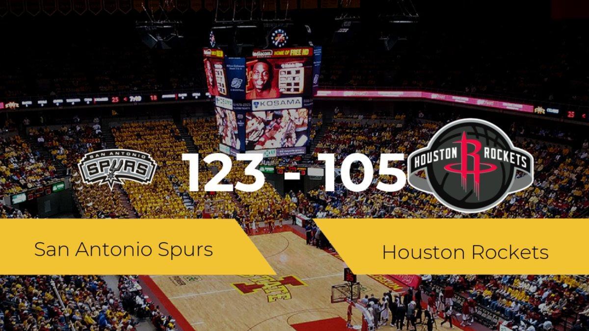 San Antonio Spurs vence a Houston Rockets (123-105)