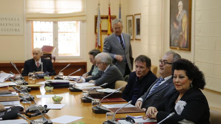 Reunión de hoy del Consell Valencià de Cultura.