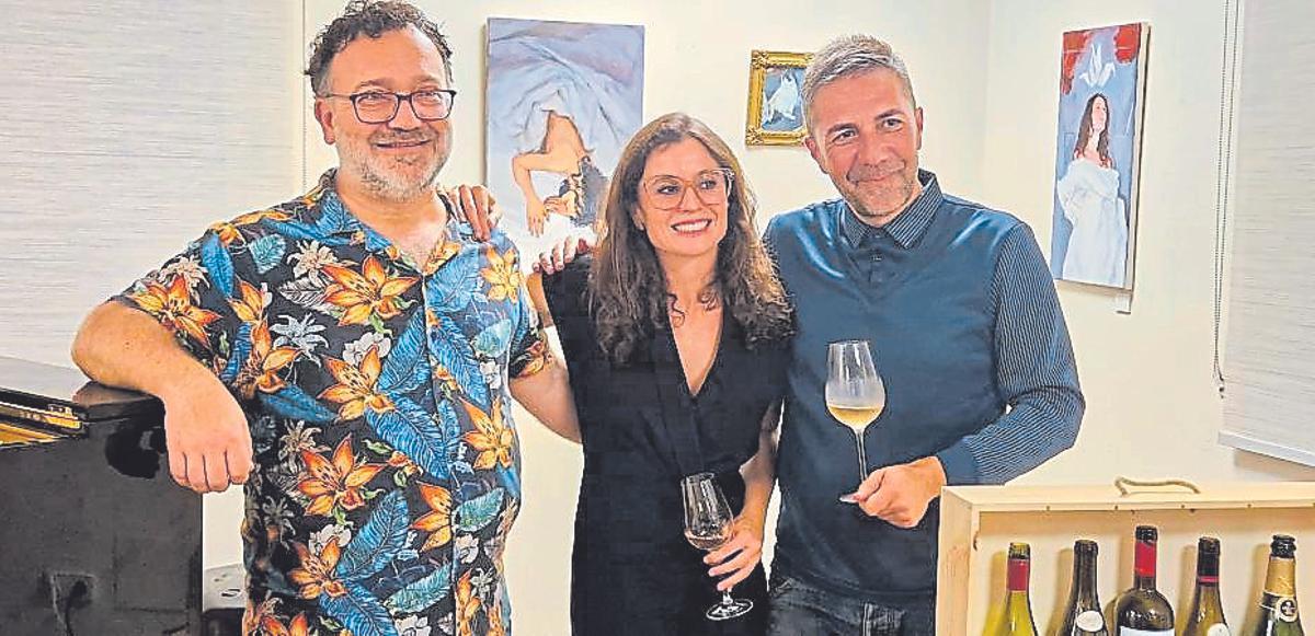 Xisco Blanco, Neus Estarellas y Alberto Simón.