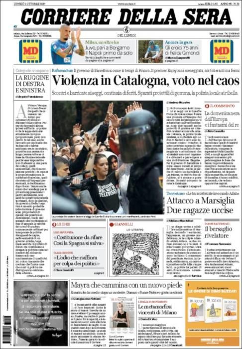 El referéndum copa las portadas de la prensa internacional