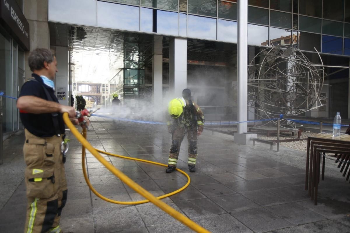 Incendio en el WTC de Zaragoza