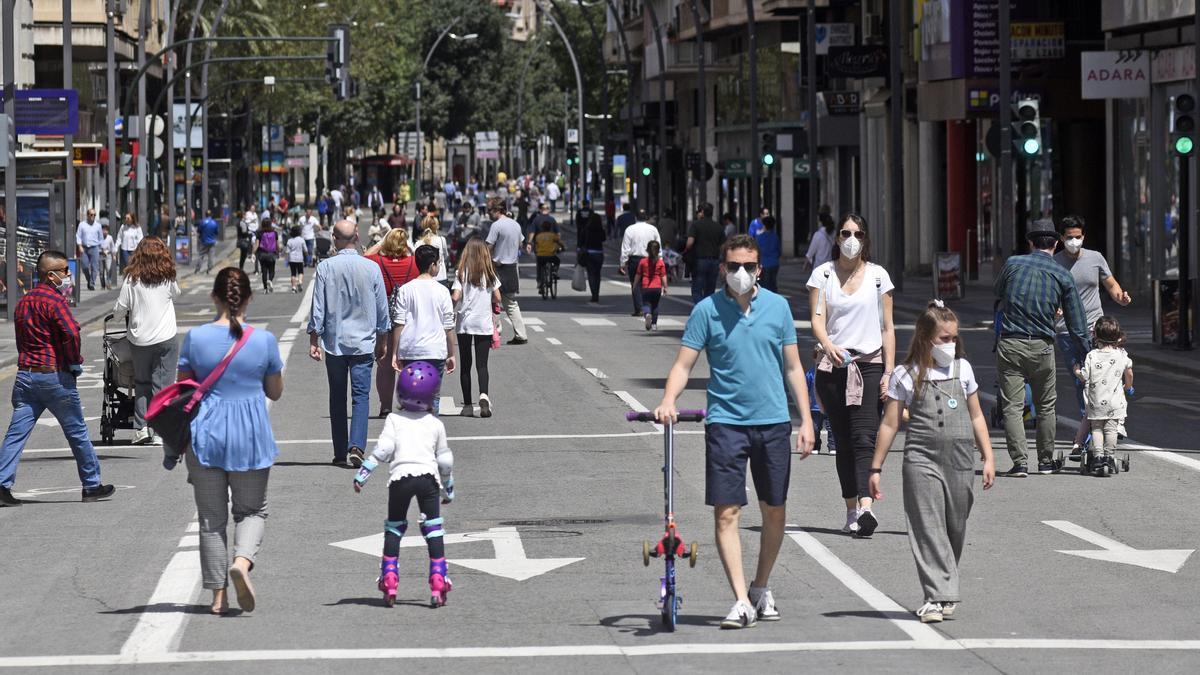 La Gran Vía será peatonal los domingos.