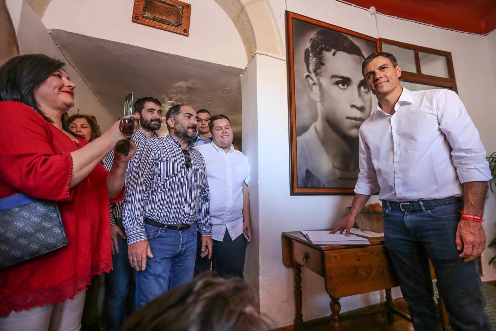 Visita de Pedro Sánchez a Orihuela