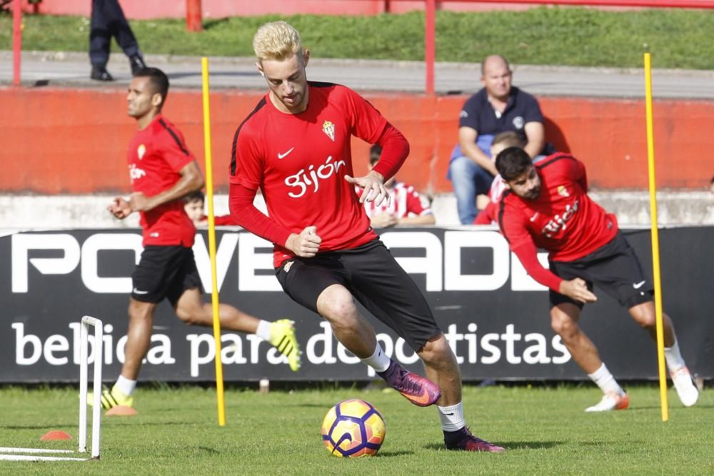 Entrenamiento del Sporting del 01/11/2016