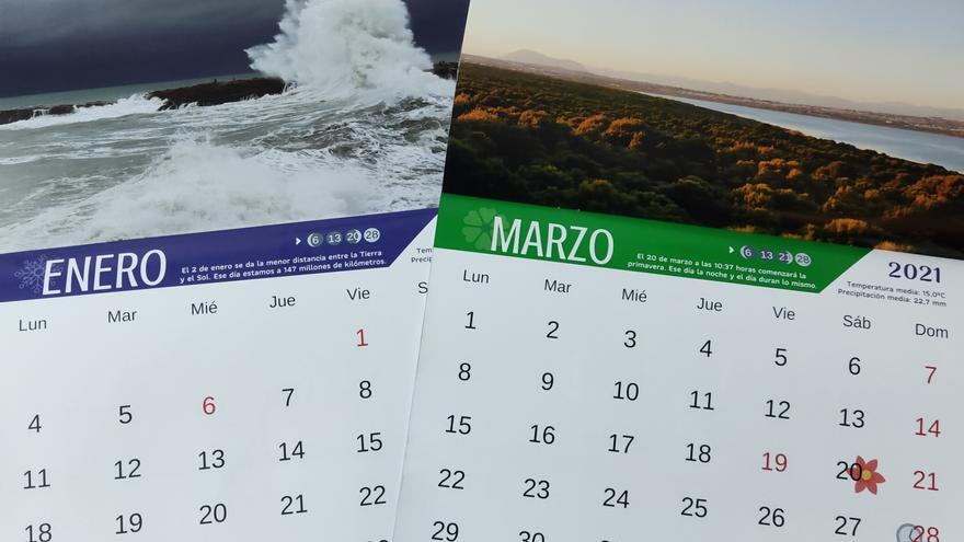 Proyecto Mastral de Torrevieja presenta su espectacular calendario solidario 2021 con imágenes meteorológicas