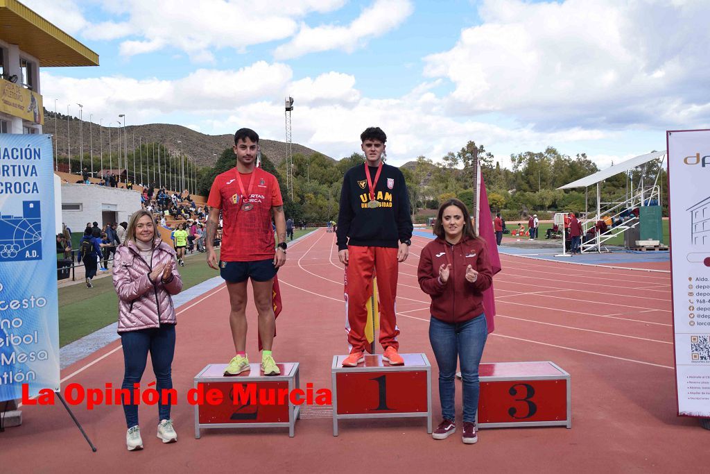 Regional absoluto y sub-23 de atletismo en Lorca