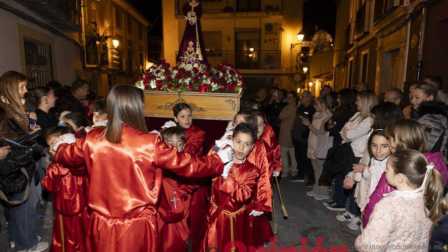Los niños toman las calles de Caravaca en la procesión de Lunes Santo