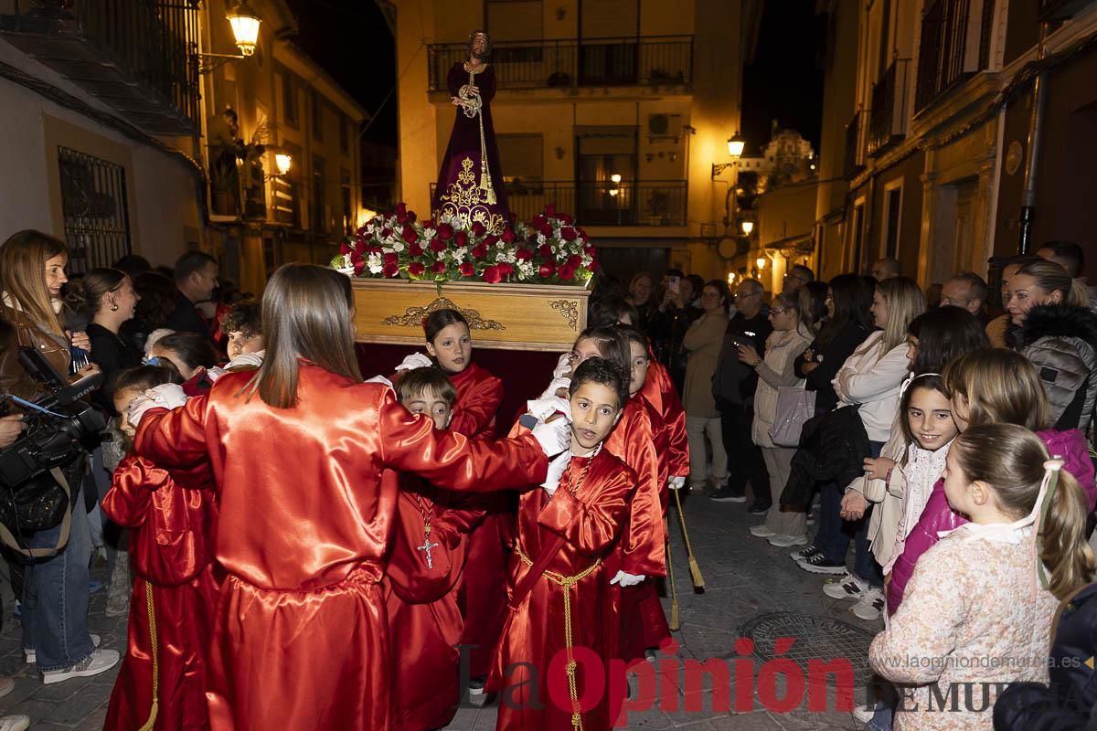 Los niños toman las calles de Caravaca en la procesión de Lunes Santo