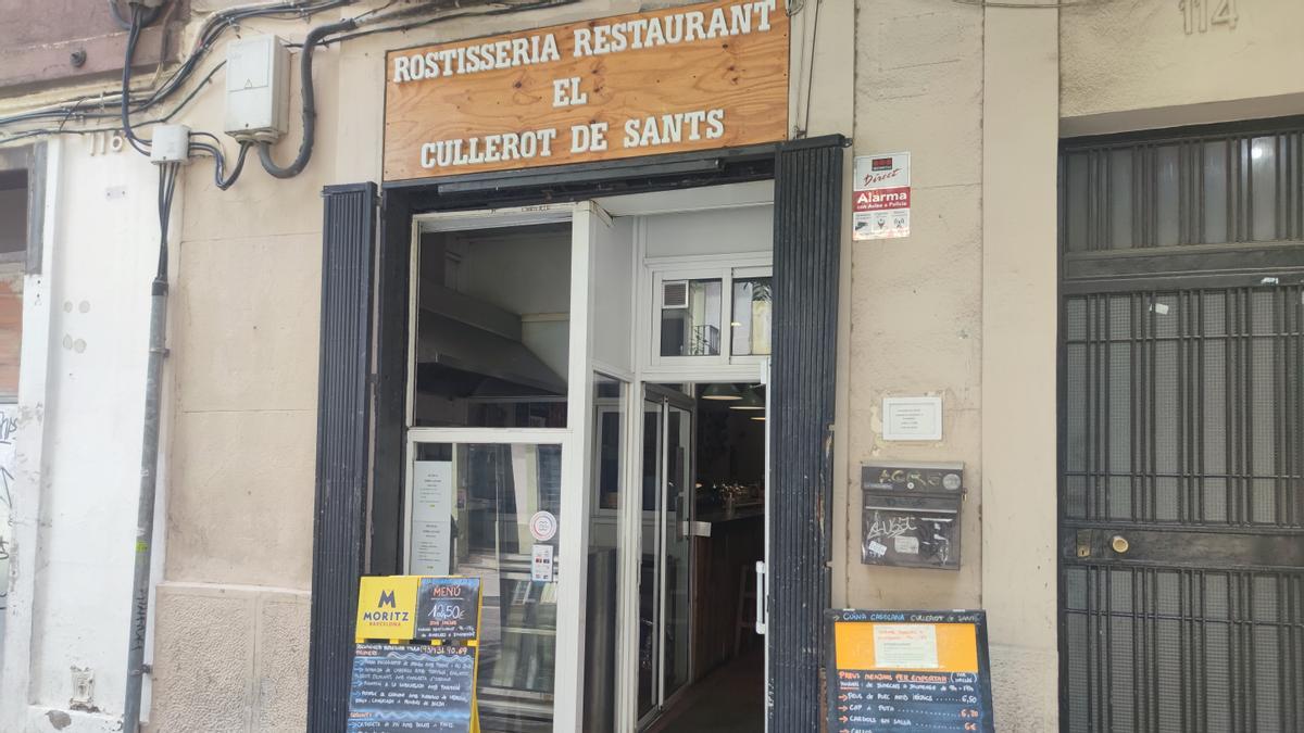 Entrada del restaurante El Cullerot de Sants.