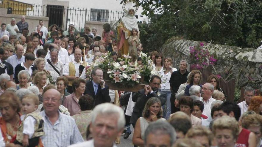 La procesión de Santa Ana, en una edición anterior de la fiesta.