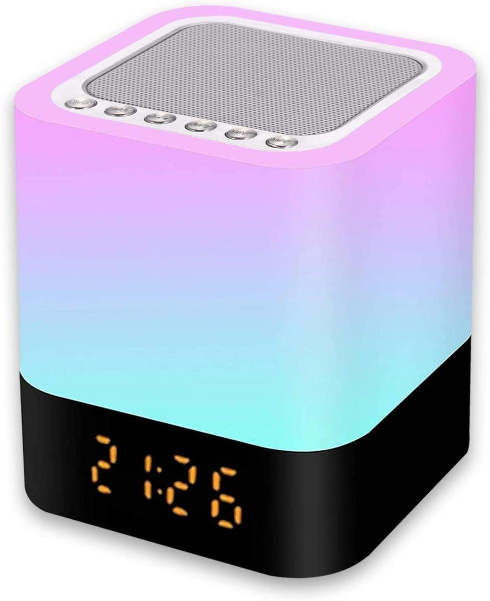 Luz nocturna con altavoz Bluetooth, de Gingbiss (24,99 euros)