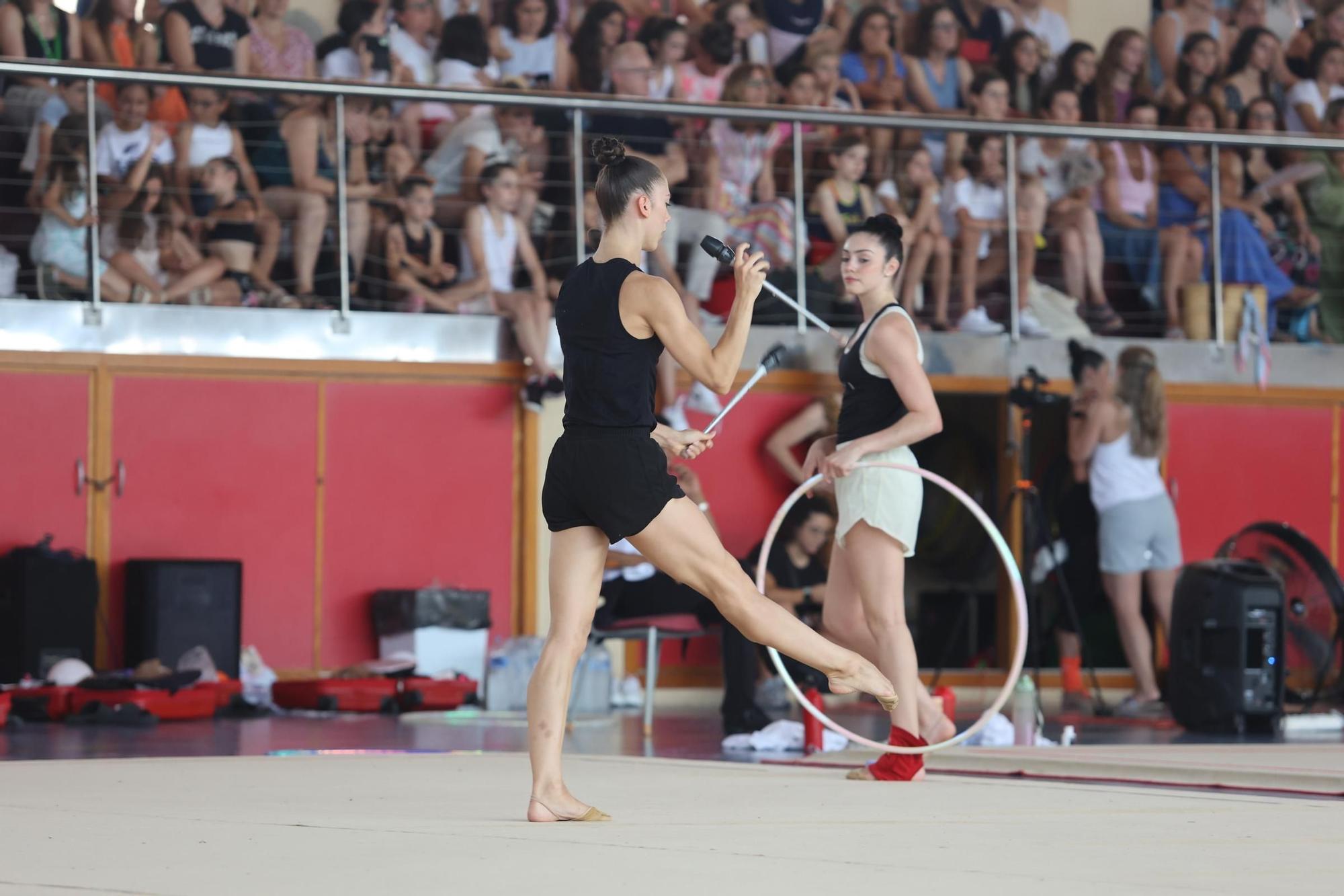 Exhibición de la selección olímpica de gimnasia rítmica en Castelló