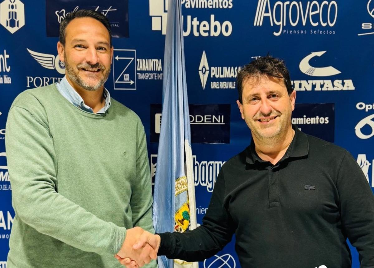 Alberto Monsalvo, ex director deportivo del Utebo, y Alfonso Orcajo, expresidente.