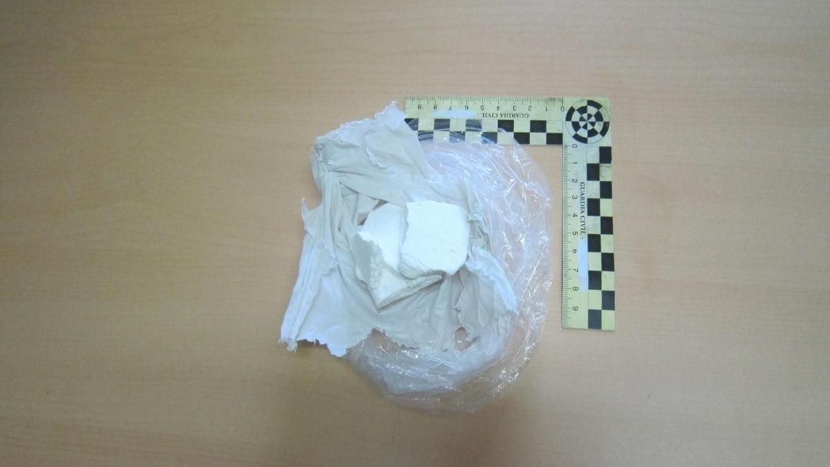 La cocaína aprehendida.