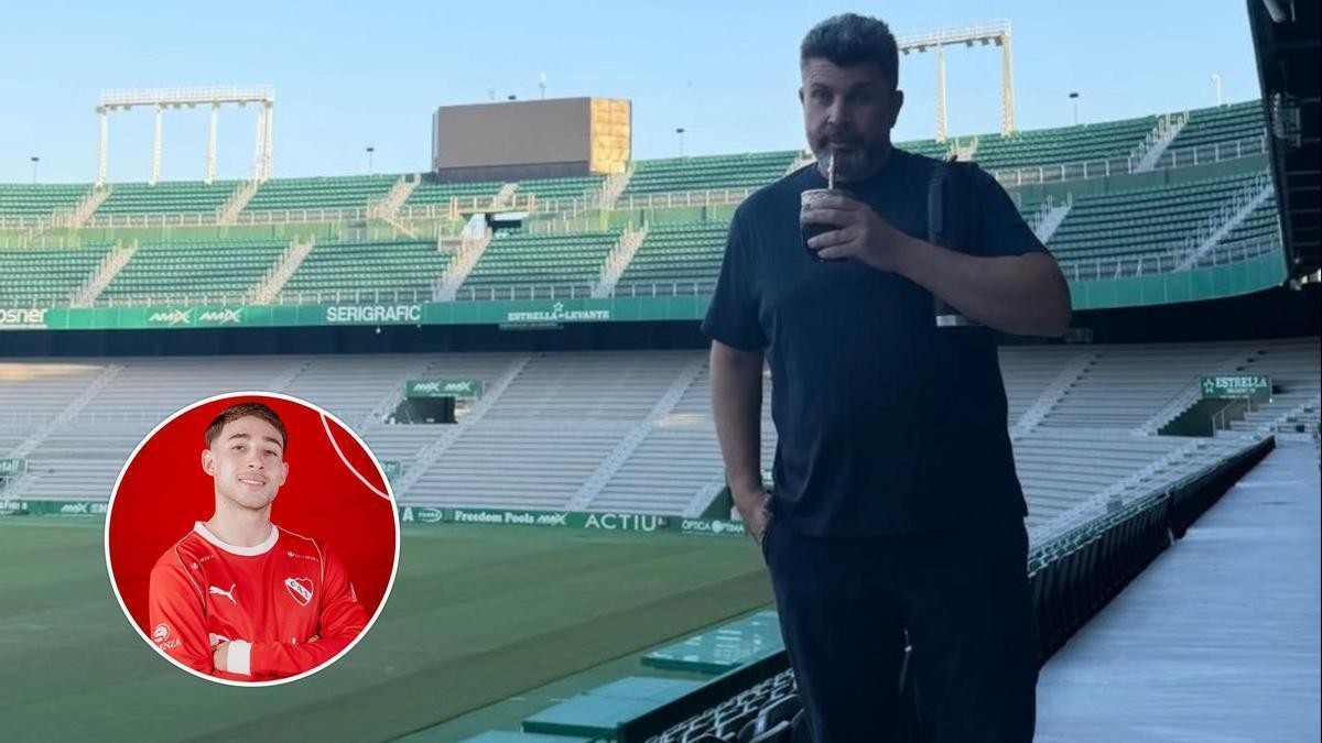 Bragarnik, propietario del Elche, y en el círculo, Santiago Montiel