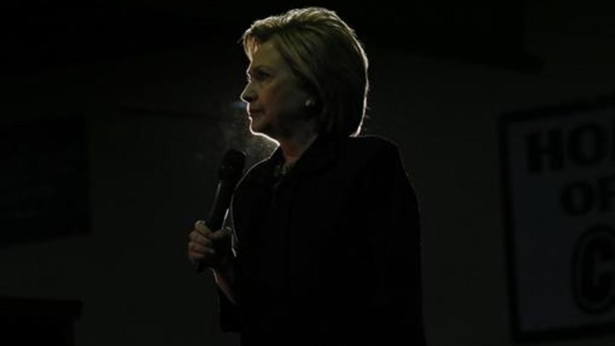 CANDIDATA Hillary Clinton, en Blackwood (Nueva Jersey), el miércoles.
