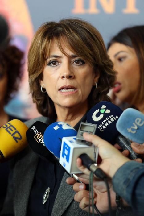 La ministra de Justicia en Funciones, Dolores Delgado en Gran Canaria