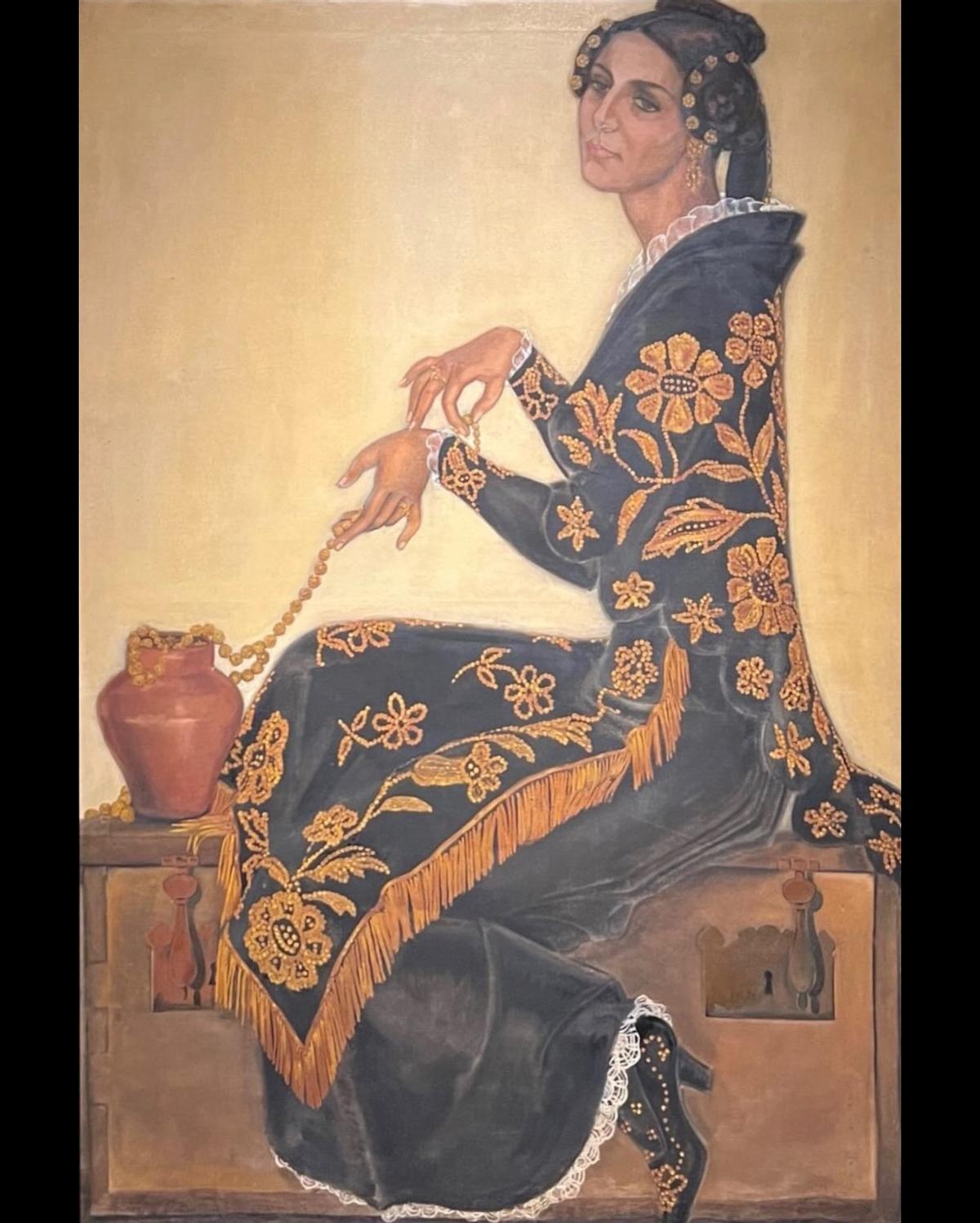 "La viuda rica", obras de Delhy Tejero seleccionada para la exposición.