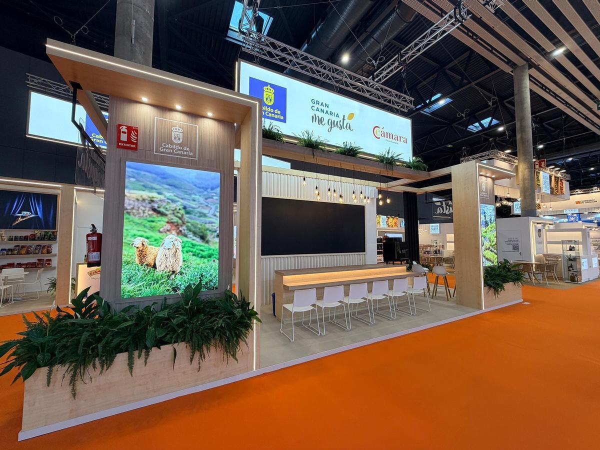 Expositor de Gran Canaria, en la feria de alimentación.