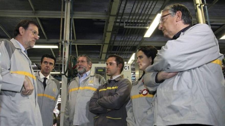 Rajoy visita la planta de Renault en Palencia