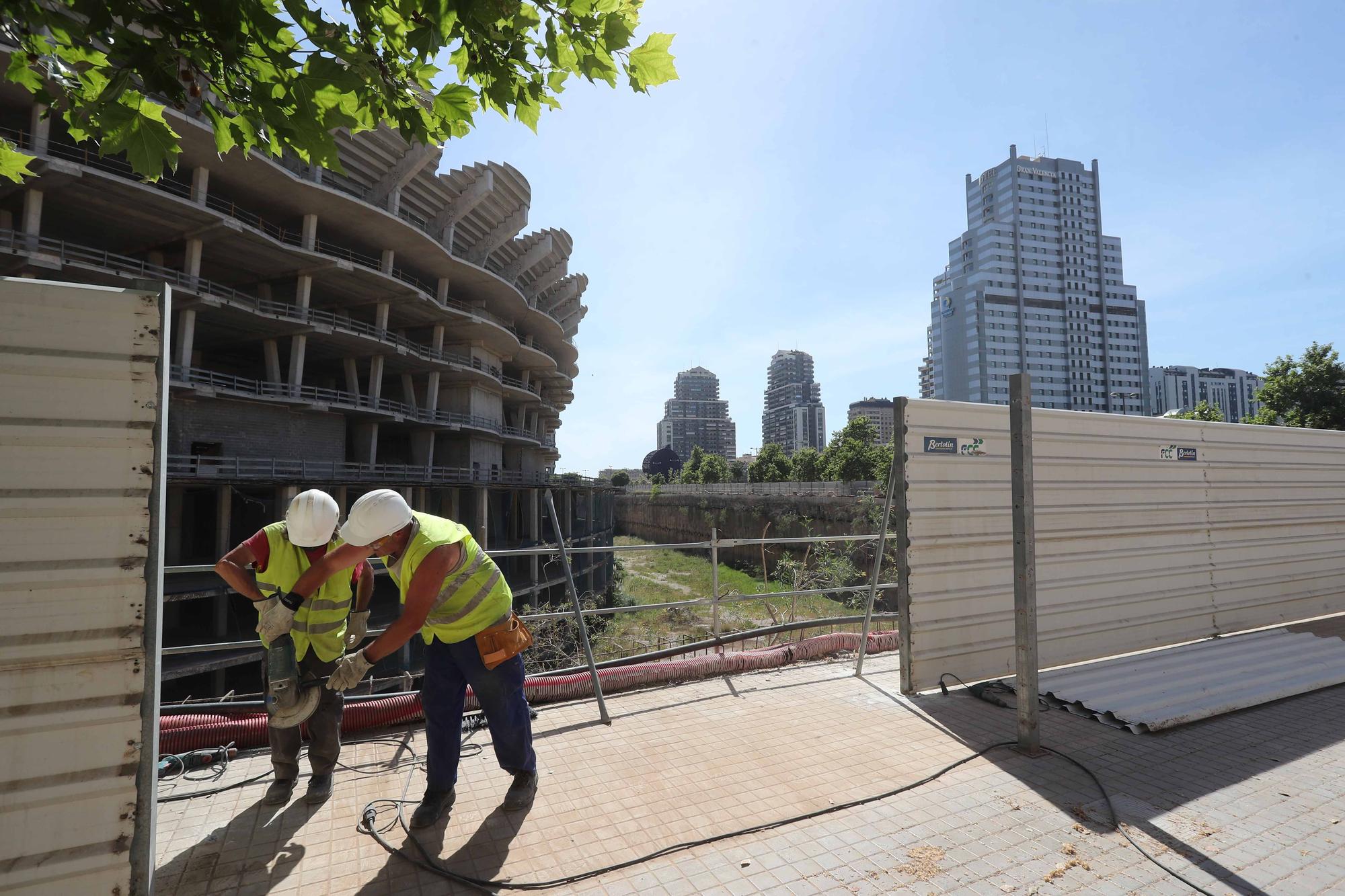 Las obras en el nuevo Mestalla como nunca las habías visto antes