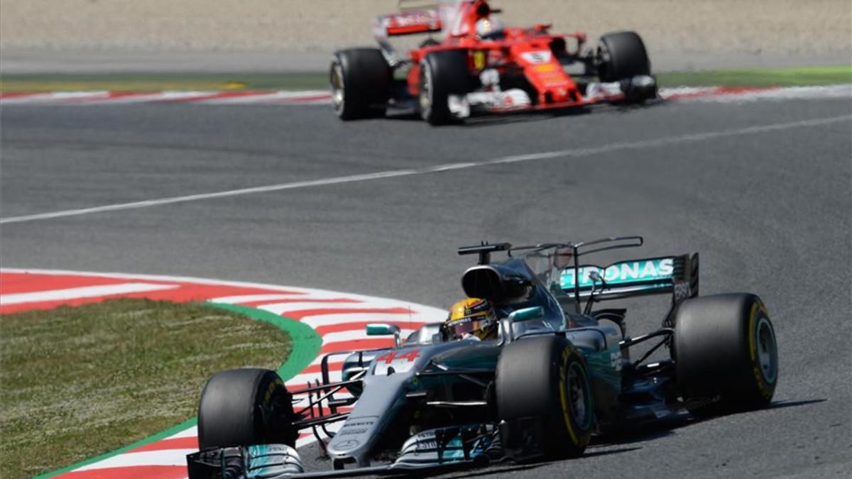 Hamilton se ha impuesto tras una gran batalla con Vettel