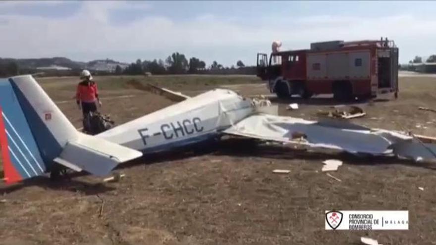 Un muerto y un herido en el accidente de una avioneta en Vélez-Málaga