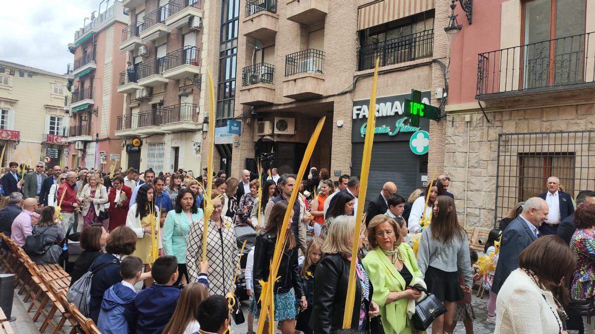 Celebración del Domingo de Ramos por las calles de Orihuela