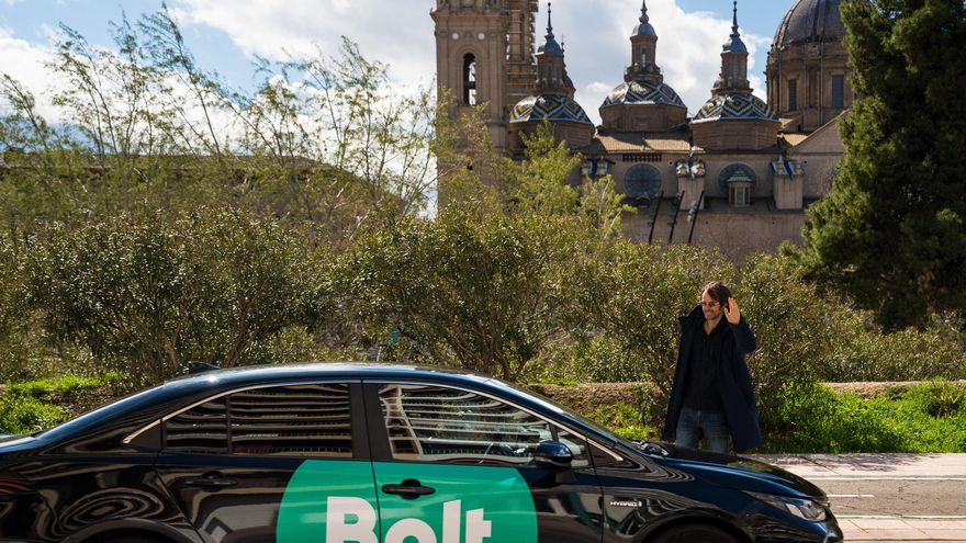 Los VTC de Bolt llegan este miércoles a Zaragoza y los taxistas van a la huelga