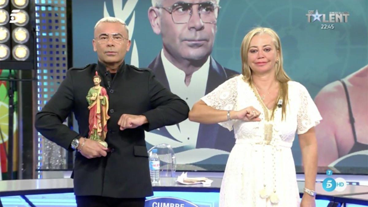 Belén Esteban y Jorge Javier Vázquez se enfrentan en directo por la tauromaquia